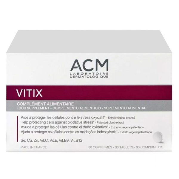 ACM Vitix Tablets, Antioxidant Dietary Supplement For Vitiligo, Pack of 30 s For Discount