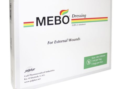 Mebo Wound Dressing 40 mm x 100 mm 5 s Online now