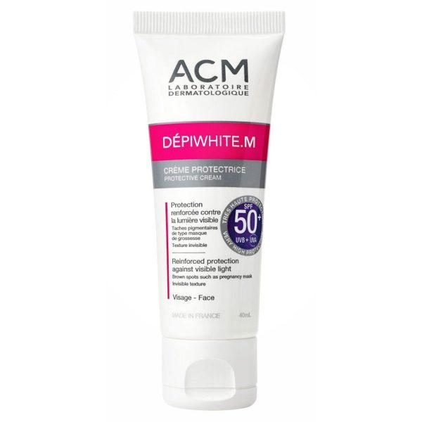 ACM Depiwhite M SPF50+ Face Sunscreen Cream With UVA + UVB + Blue light Protection 40ml For Sale