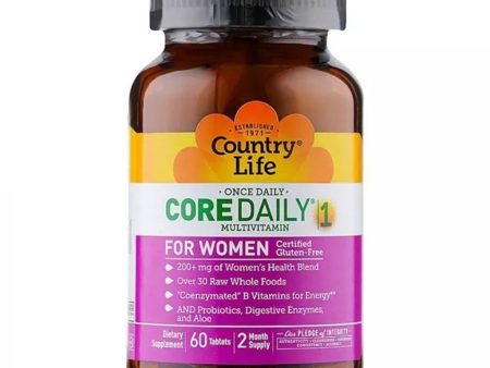 Country Life Core Daily-1 Women Multivitamin Tablets, Pack of 60 s For Cheap