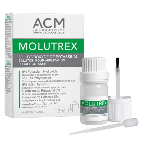 ACM Molutrex 5% Potassium Hydroxide Topical Solution For Molluscum Contagiosum 3ml Online Sale