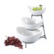 3 Tier Oval Deep Bowl With Stand Online Hot Sale