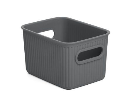 Storage Basket 1.5L Baobab Anthracite Grey For Sale